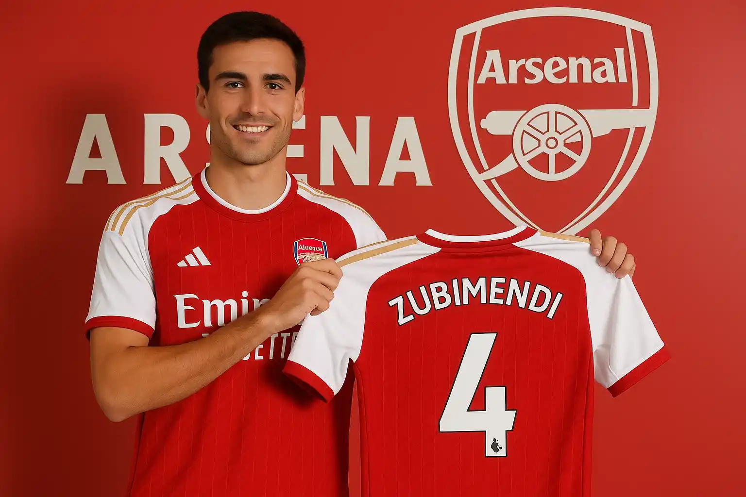 Hình ảnh Arsenal trình làng Martin Zubimendi ấn tượng